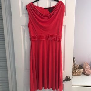 Coral cocktail dress
